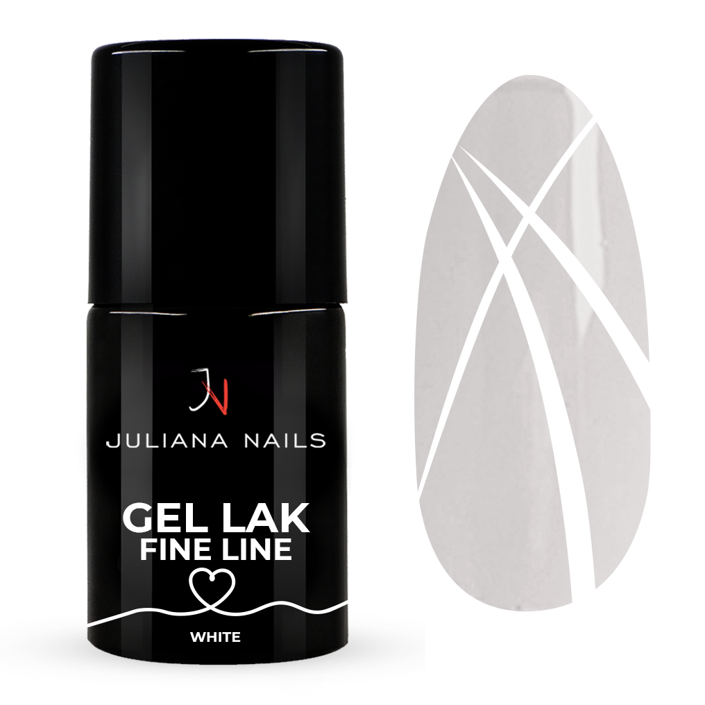GL200100 Gel lak Fine Line Sparkling white